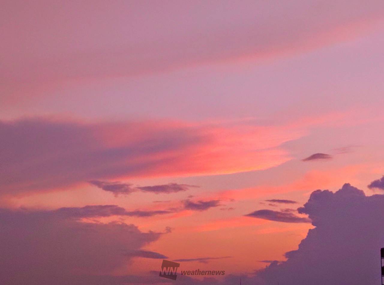今日の夕焼け 注目の空の写真 ウェザーニュース