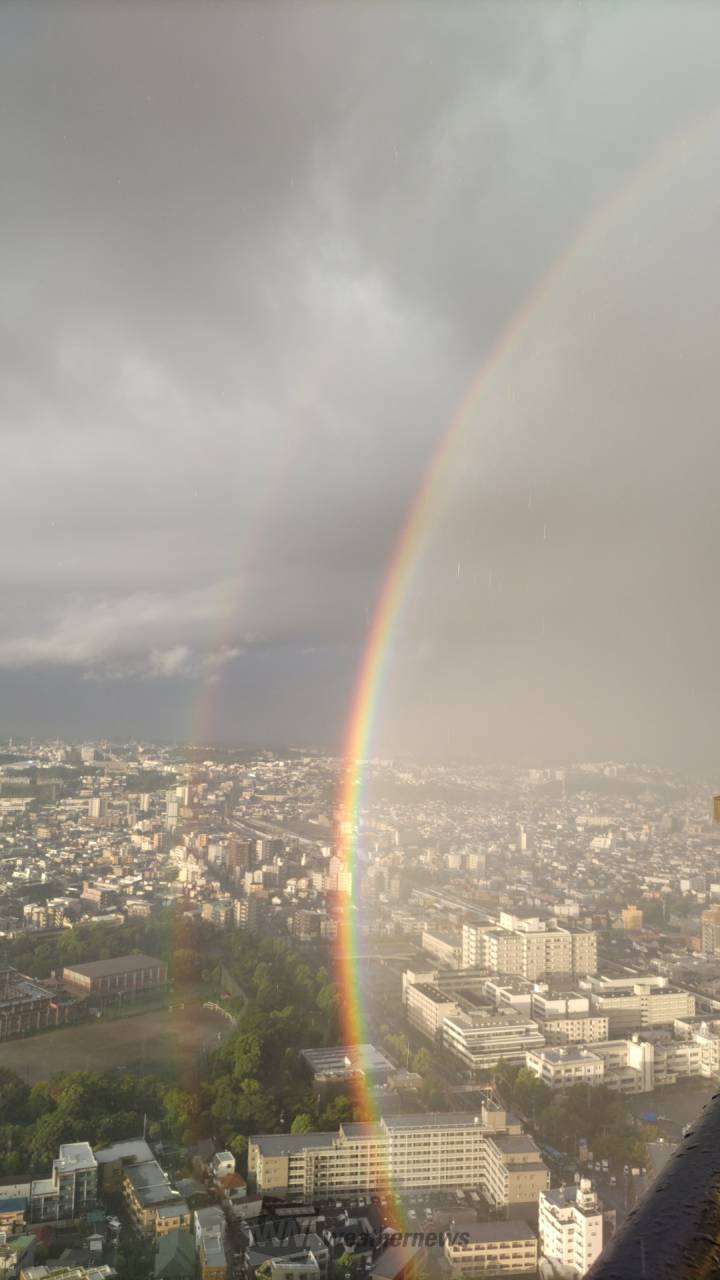 関東や東海で朝虹が出現 注目の空の写真 ウェザーニュース
