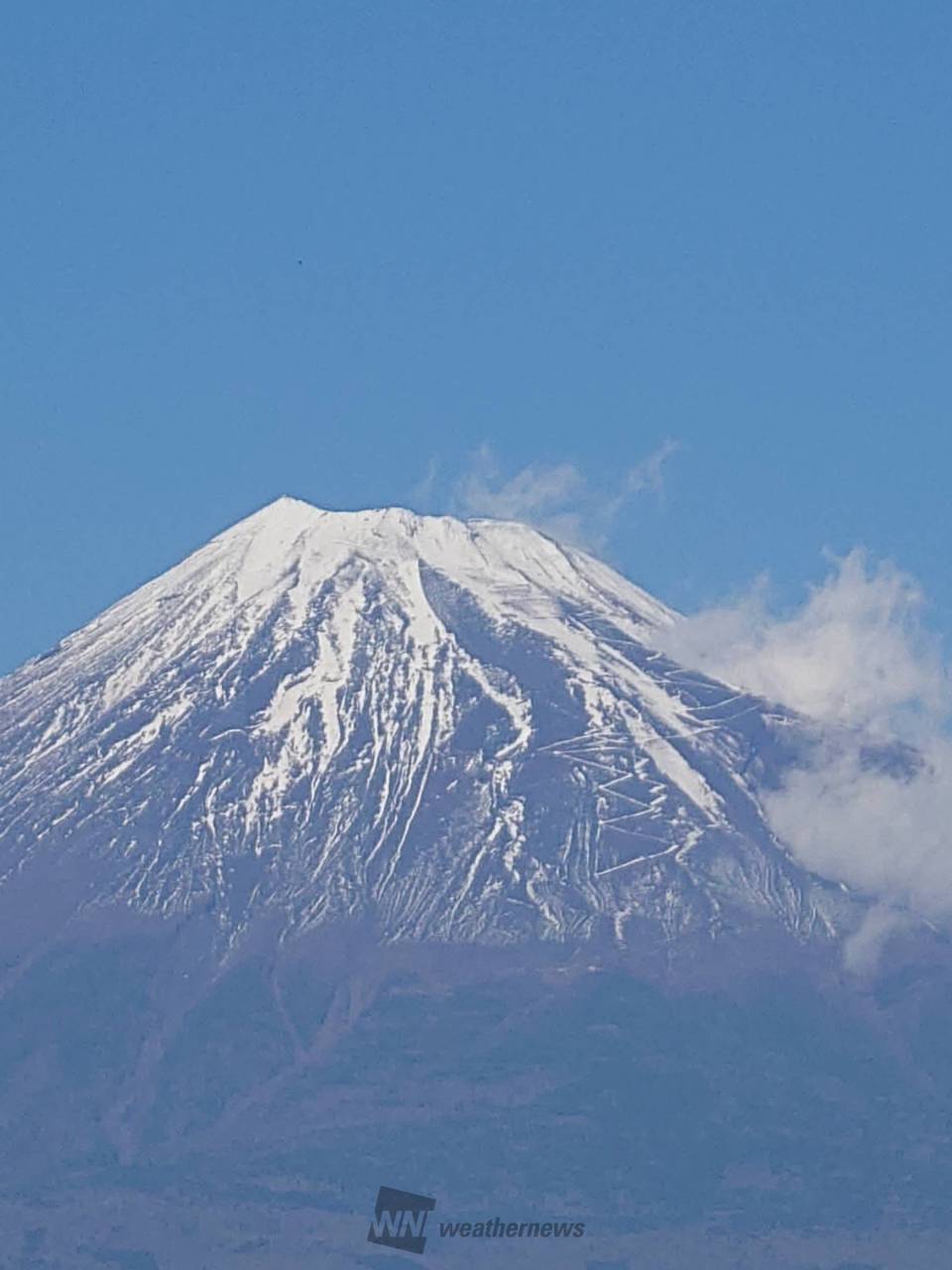 8日の富士山 注目の空の写真 ウェザーニュース