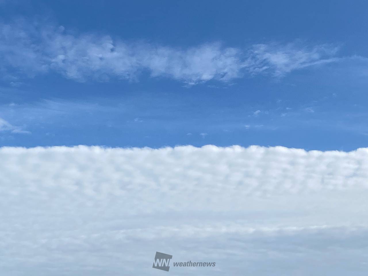 青と白の境界 注目の空の写真 ウェザーニュース