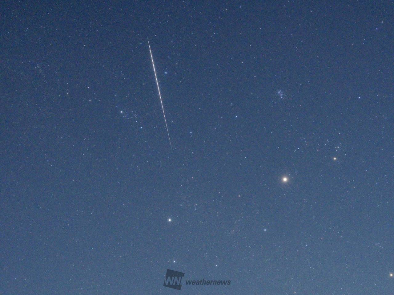 14日夜、ふたご座流星群が極大 注目の空の写真 ウェザーニュース