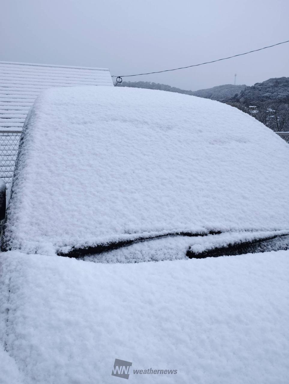 初雪で積雪も！ 西日本の雪の様子 注目の空の写真 ウェザーニュース