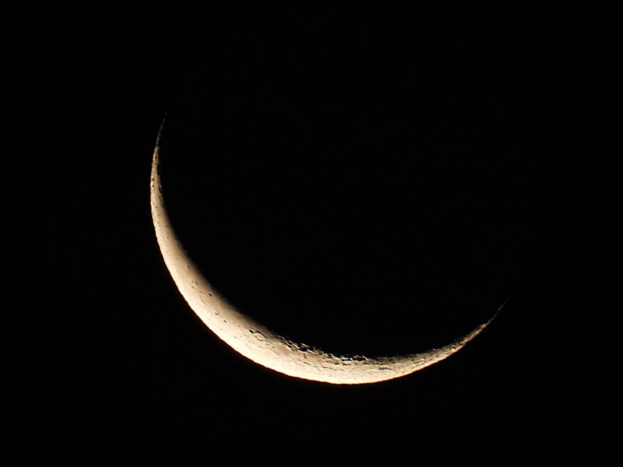 極細のお月様 注目の空の写真 ウェザーニュース
