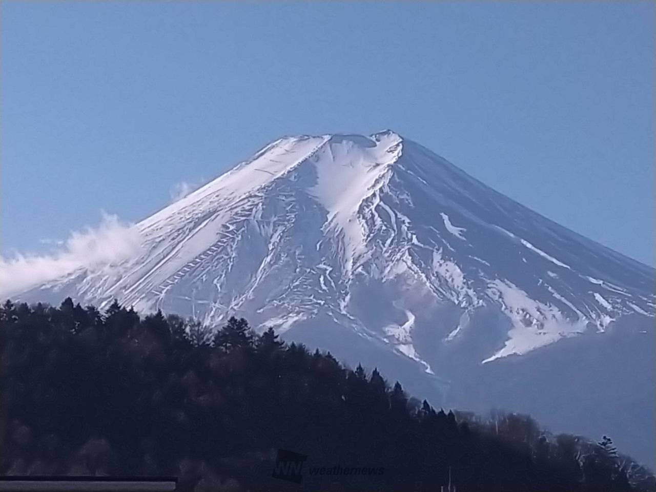 白い富士山🗻 注目の空の写真 ウェザーニュース