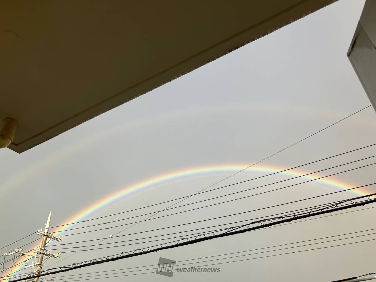 沖縄の空にダブルレインボー 注目の空の写真 ウェザーニュース
