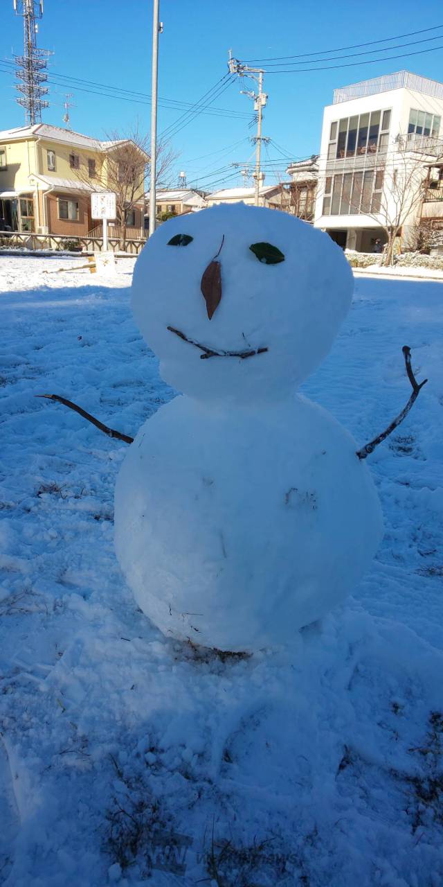 作ってみた！雪だるま 注目の空の写真 ウェザーニュース