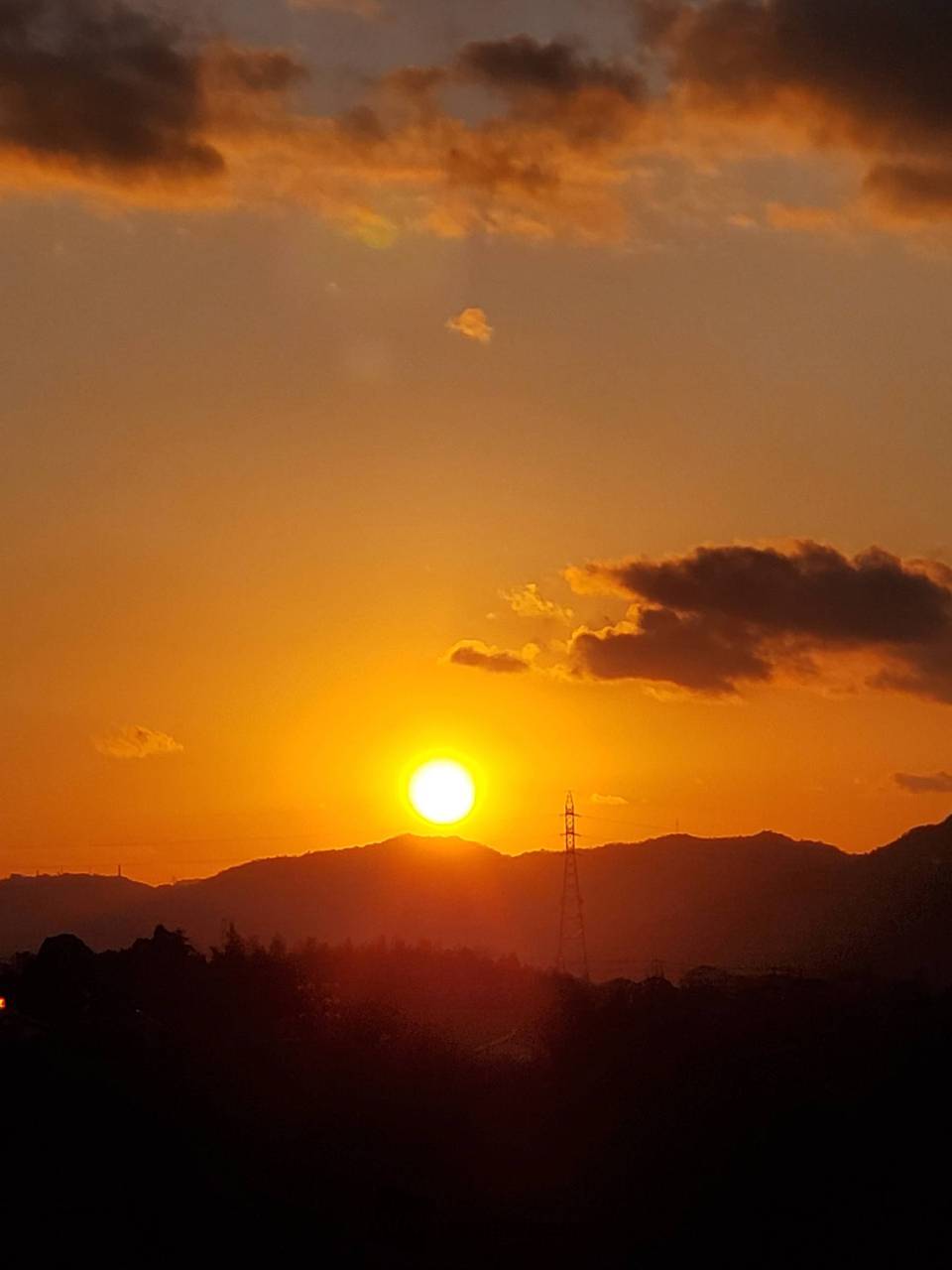 1月最後の夕焼け 注目の空の写真 ウェザーニュース
