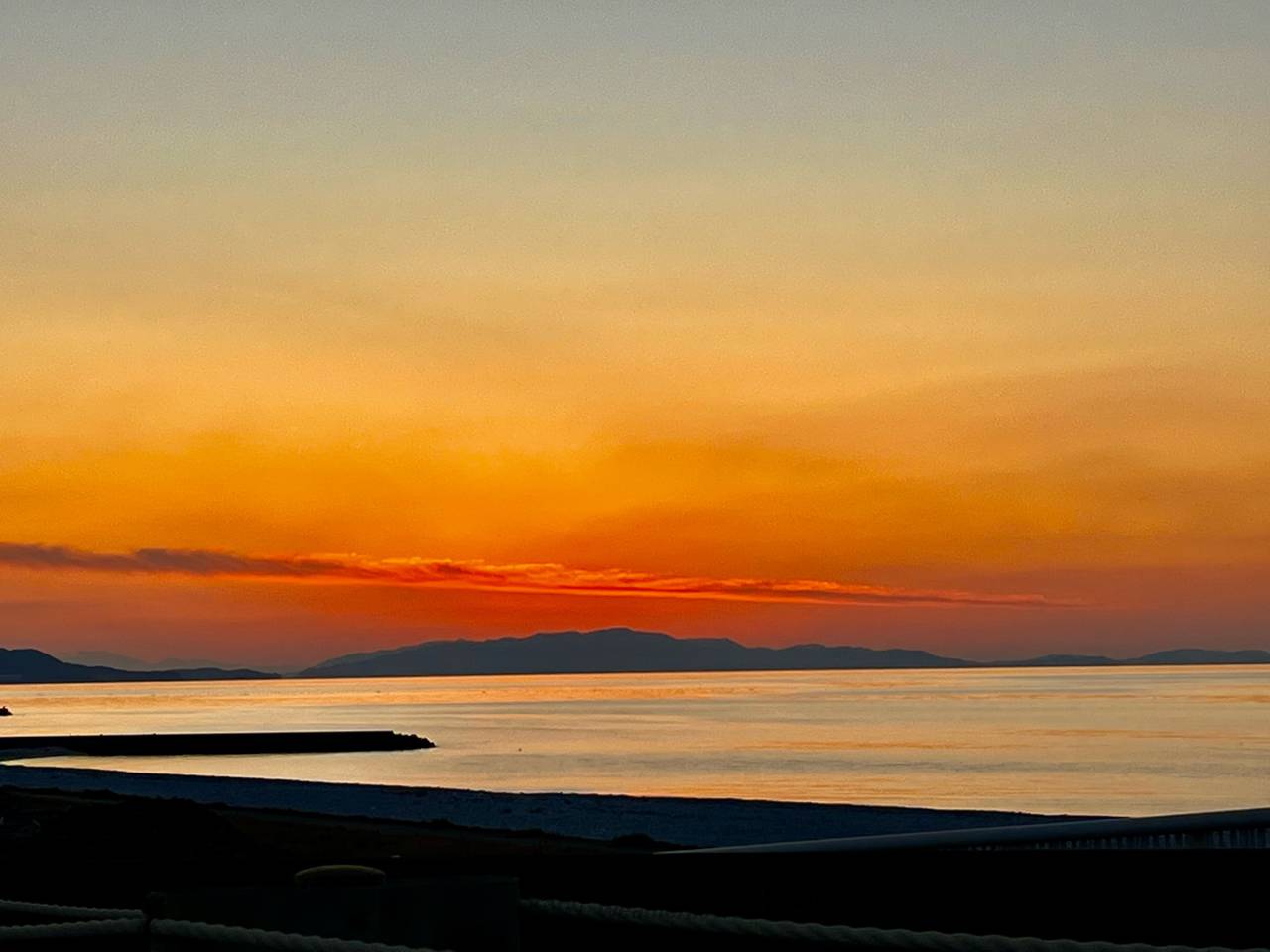1月最後の夕焼け 注目の空の写真 ウェザーニュース