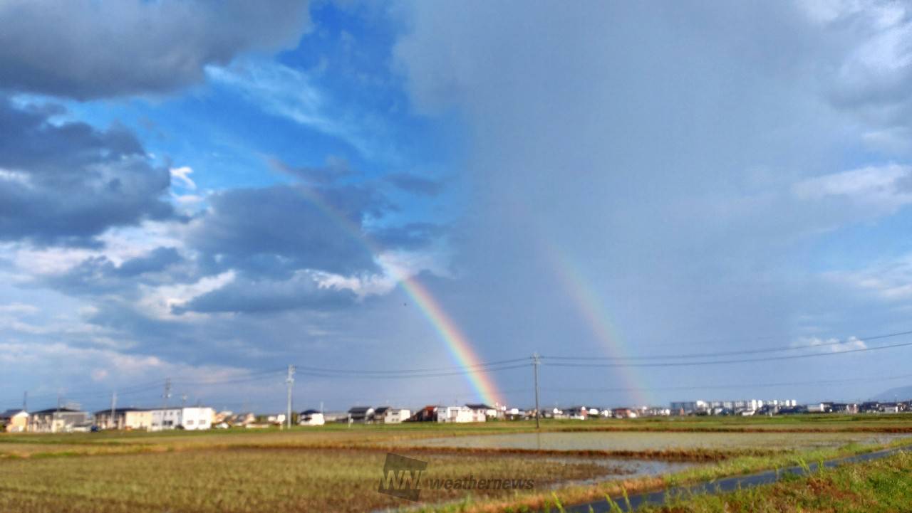 虹が出現🌈 注目の空の写真 ウェザーニュース