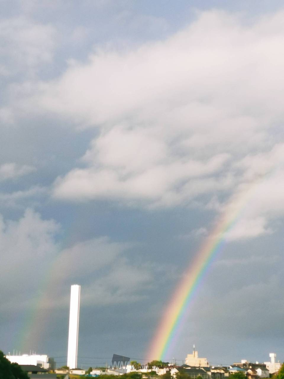 朝虹みえた 注目の空の写真 ウェザーニュース
