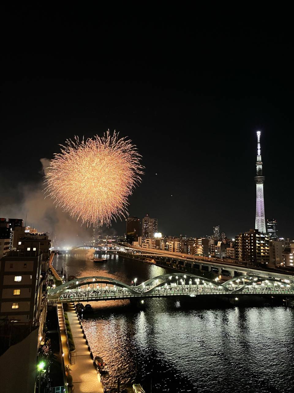 今年の隅田川花火大...