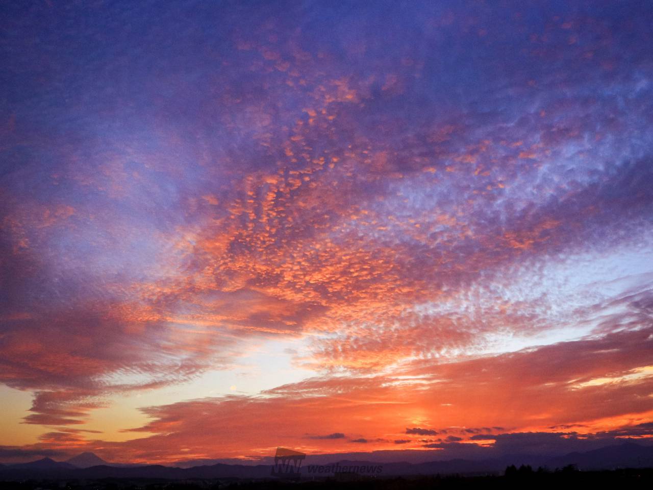 美しい夕焼け空 注目の空の写真 ウェザーニュース