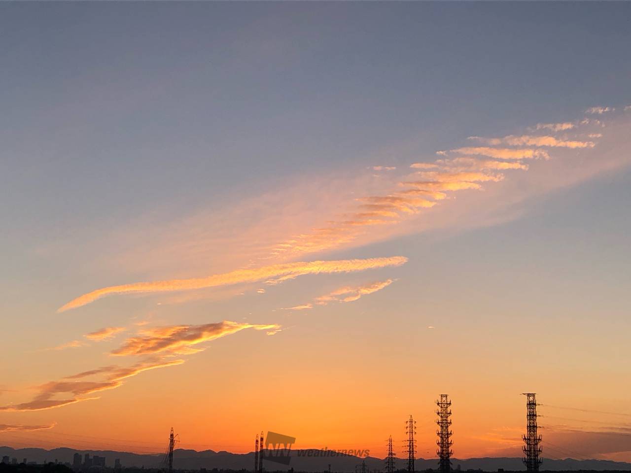 夕日・夕焼け写真館 注目の空の写真 ウェザーニュース