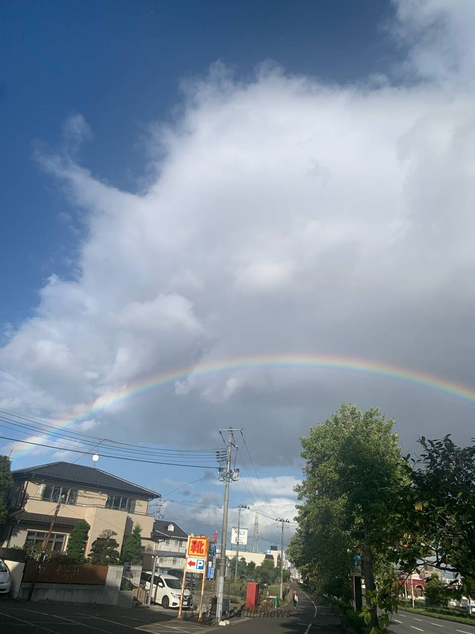 虹が出現／ 注目の空の写真 ウェザーニュース