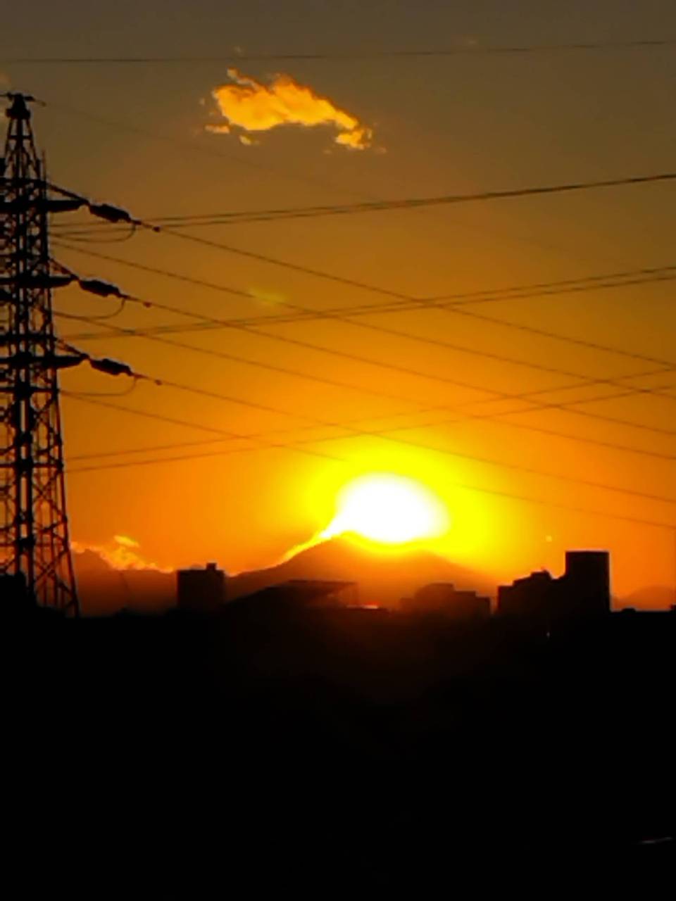 ダイヤモンド富士 注目の空の写真 ウェザーニュース