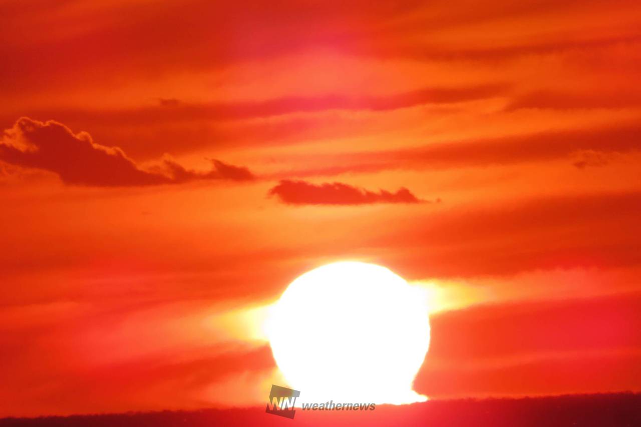 師走の夕焼け🌇 注目の空の写真 ウェザーニュース