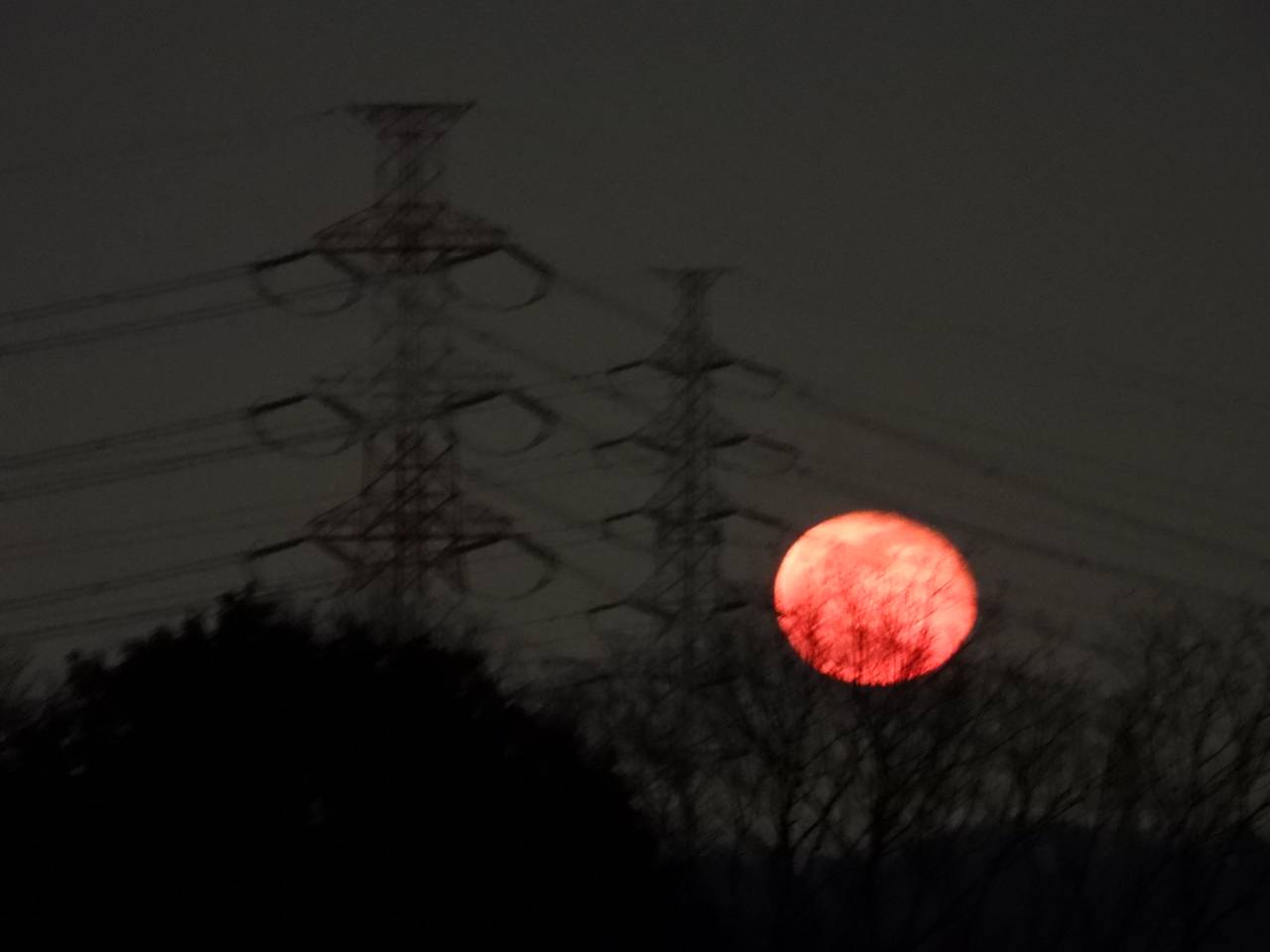 赤いお月様 注目の空の写真 ウェザーニュース