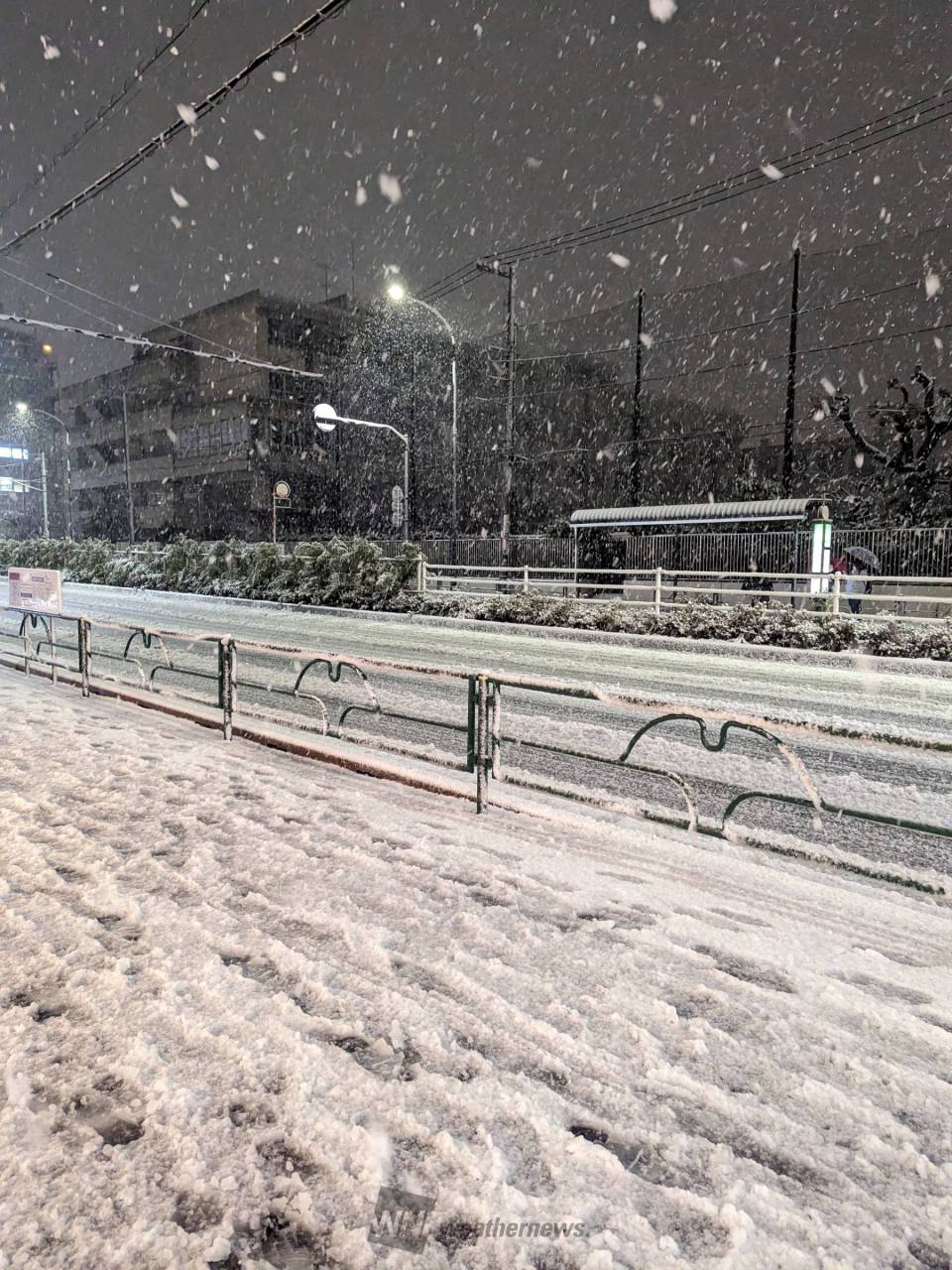 東京の積雪1時間で3cm増加 注目の空の写真 ウェザーニュース