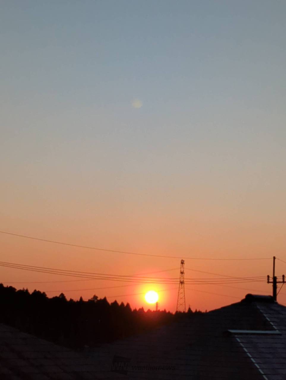 オレンジ夕焼けタイム 注目の空の写真 ウェザーニュース