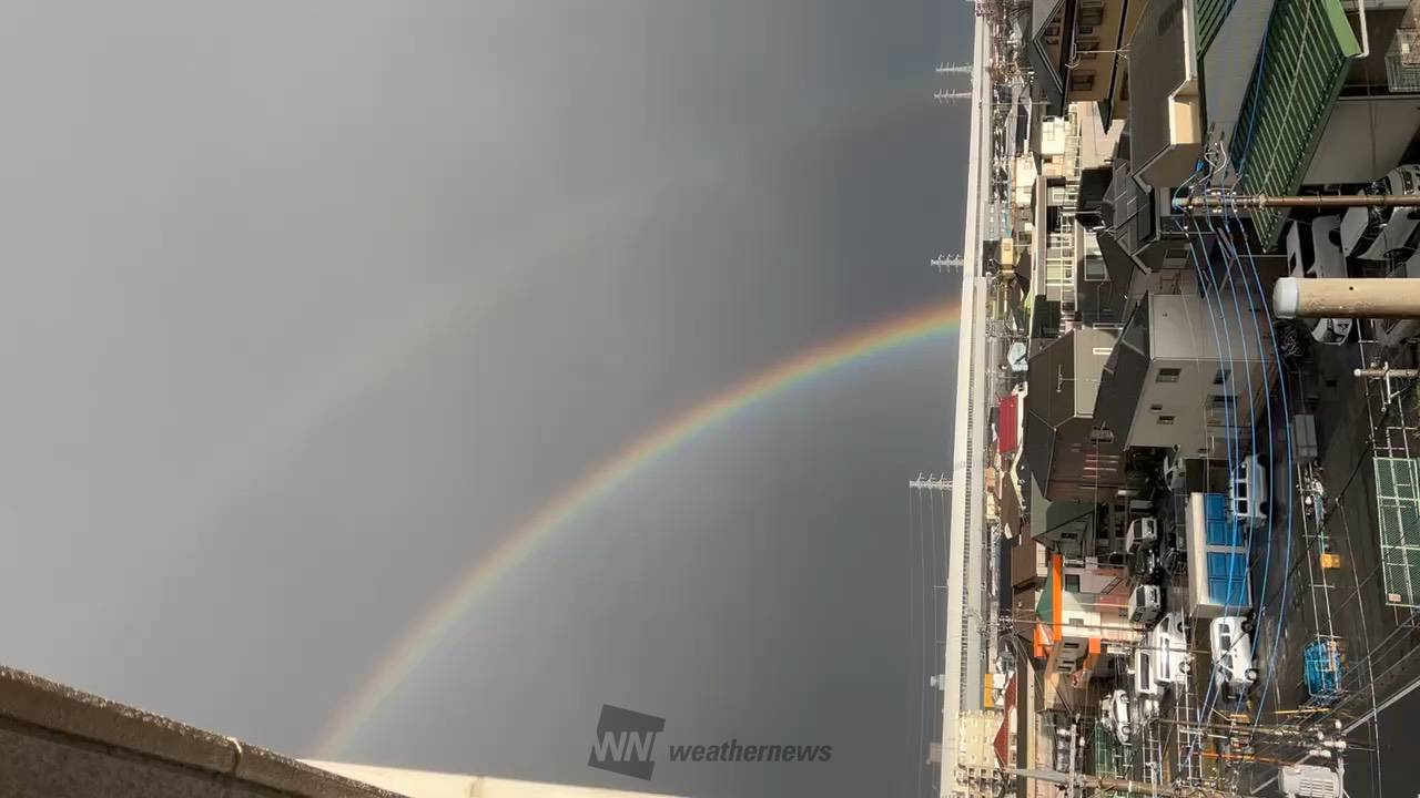 関東で虹ラッシュ ダブルレインボーも 注目の空の写真 ウェザーニュース