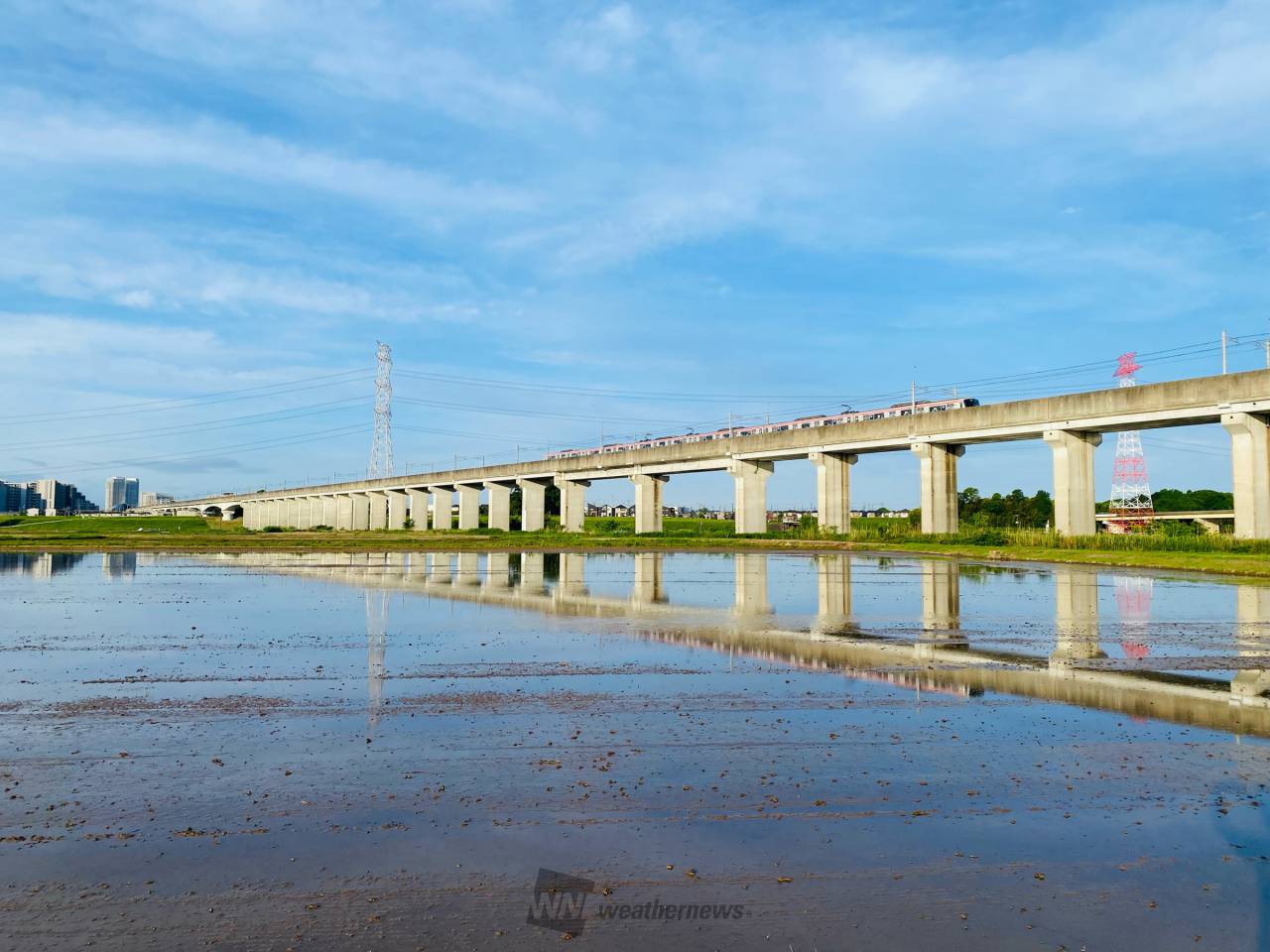 水田に映る景色 注目の空の写真 ウェザーニュース