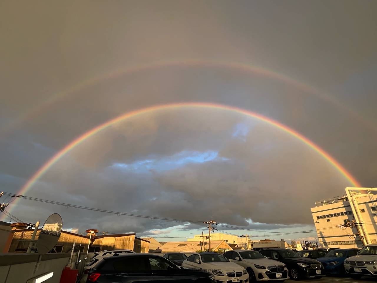 濃いダブルレインボー 注目の空の写真 ウェザーニュース