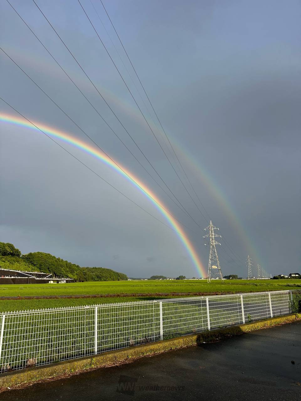 関東 夏至の夕空に二重の虹 注目の空の写真 ウェザーニュース