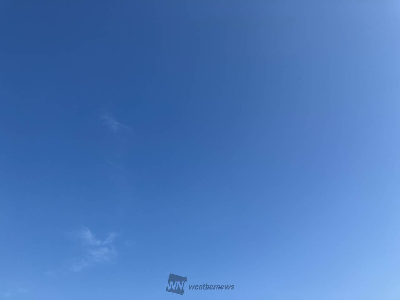 真っ青な青空 注目の空の写真 ウェザーニュース