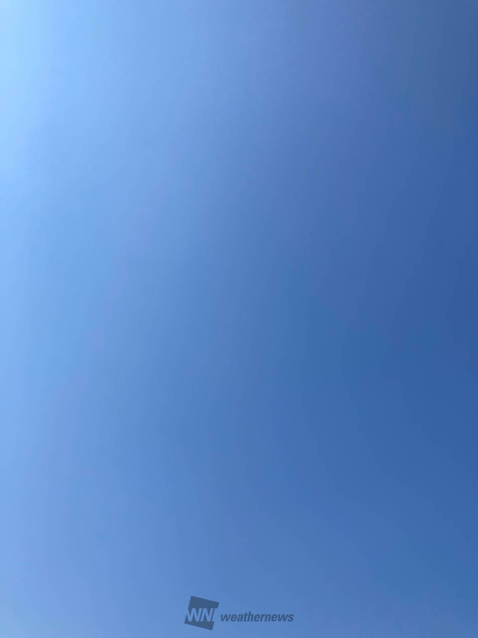 真っ青な青空 注目の空の写真 ウェザーニュース