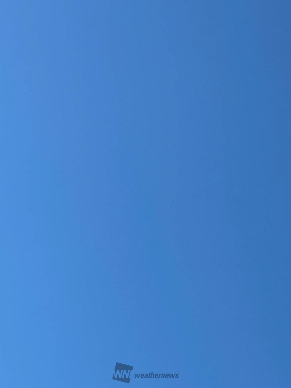 真っ青な青空 注目の空の写真 ウェザーニュース