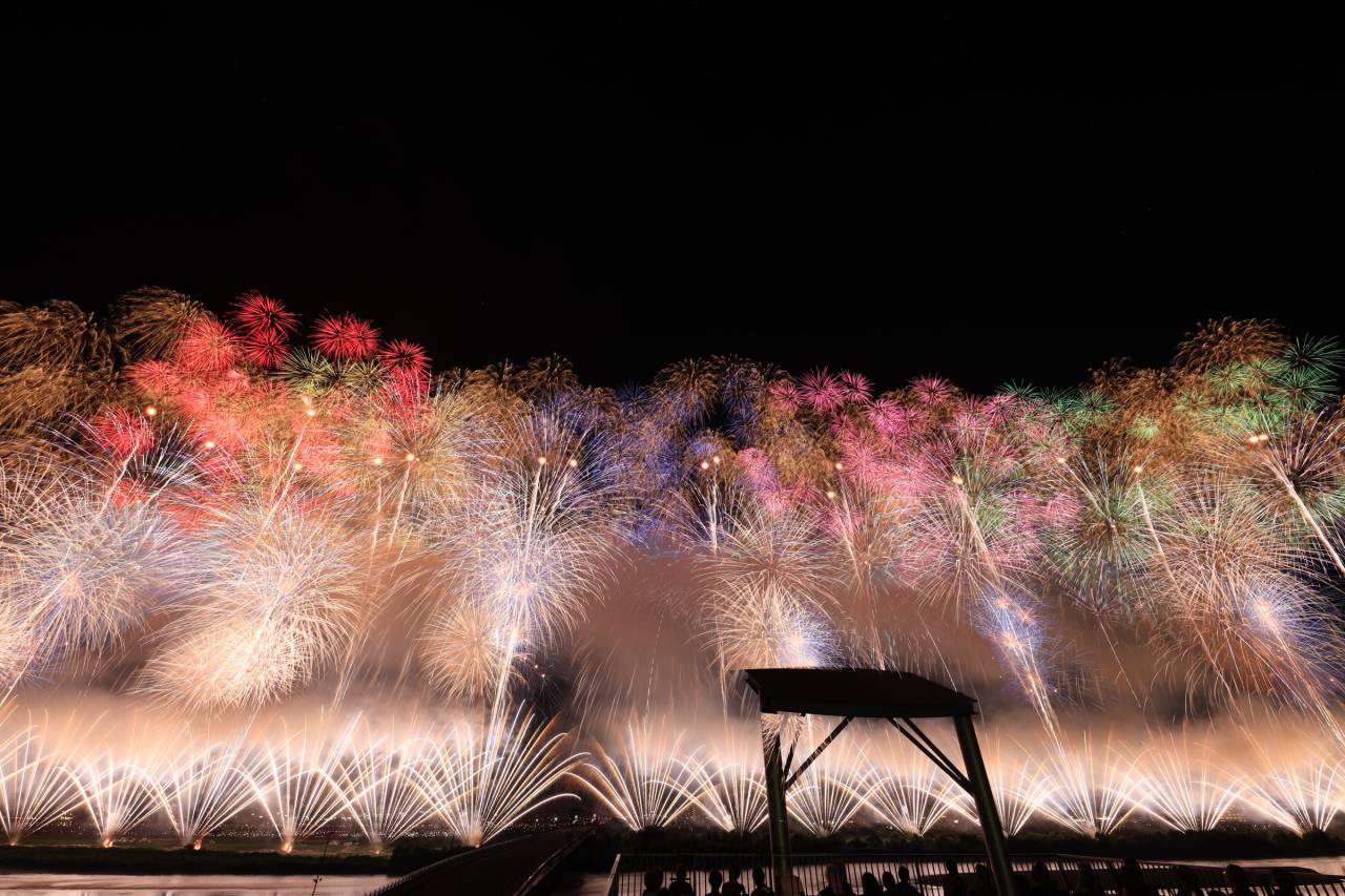 長岡まつり大花火大会 注目の空の写真 ウェザーニュース