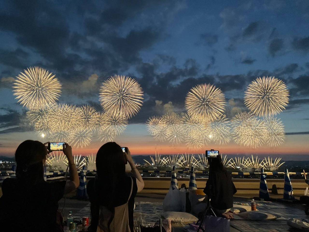 長岡まつり大花火大会 注目の空の写真 ウェザーニュース