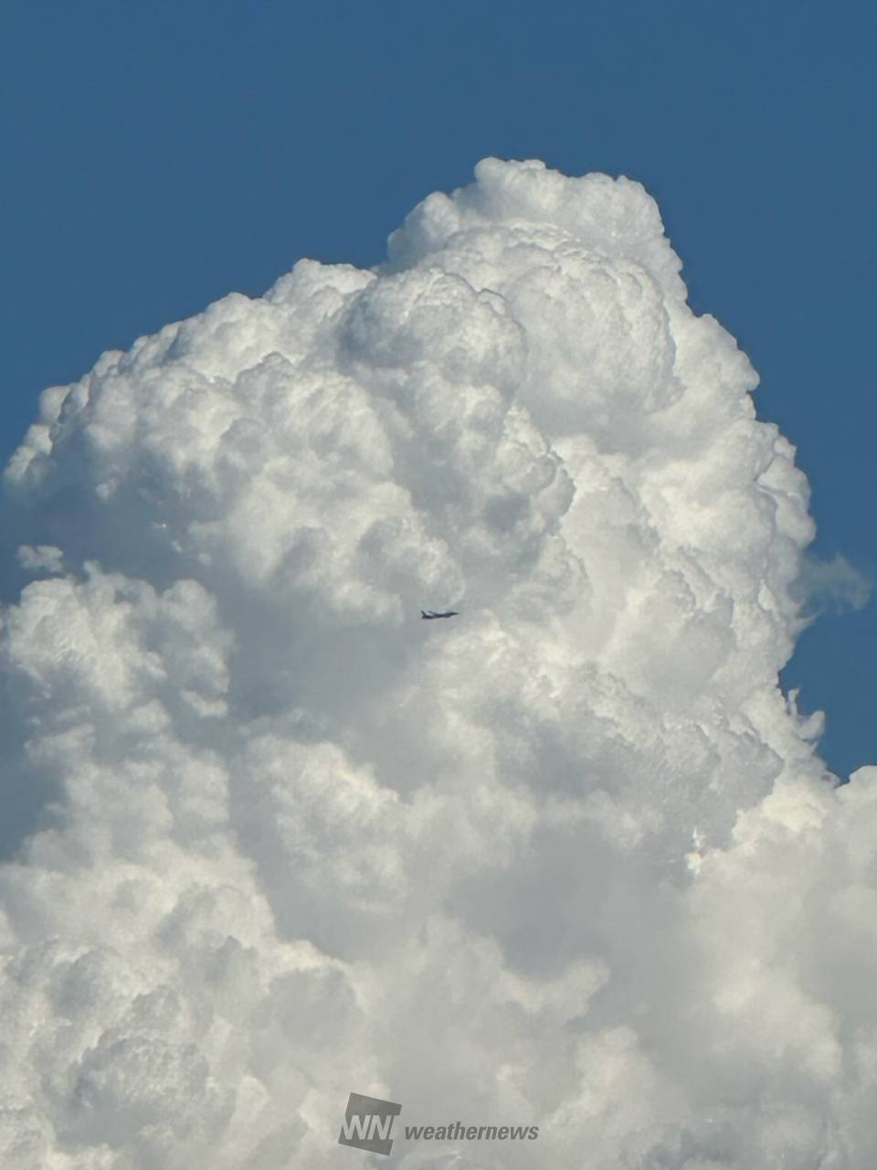 積乱雲と飛行機。遠くからでも迫力のある雲 | 神奈川県横浜市西区