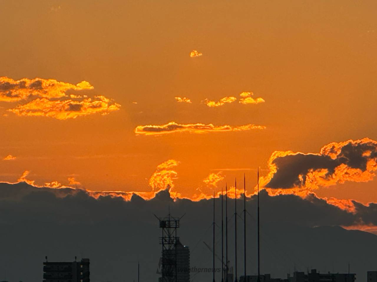 夕焼けタイム 注目の空の写真 ウェザーニュース