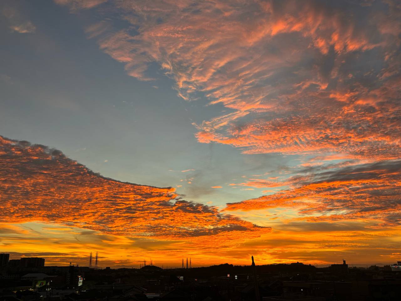 真っ赤な夕焼け 注目の空の写真 ウェザーニュース