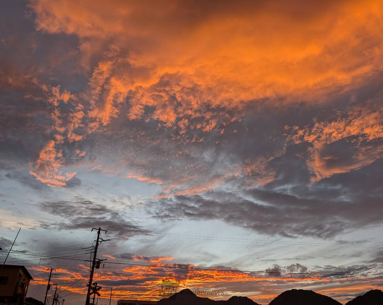 夕焼けタイム 注目の空の写真 ウェザーニュース