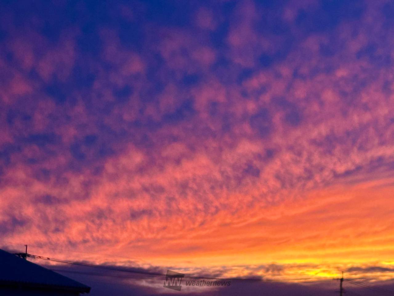 夕焼けタイム 注目の空の写真 ウェザーニュース