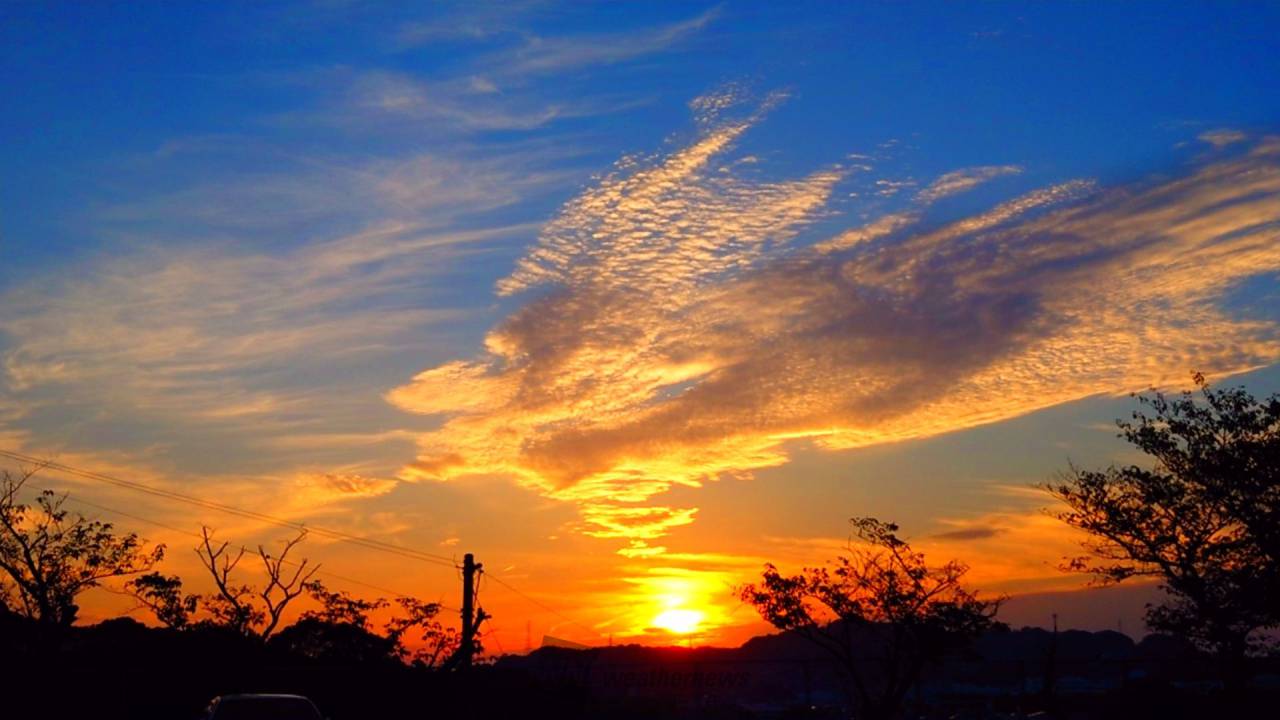 夕日・夕焼け写真館 注目の空の写真 ウェザーニュース