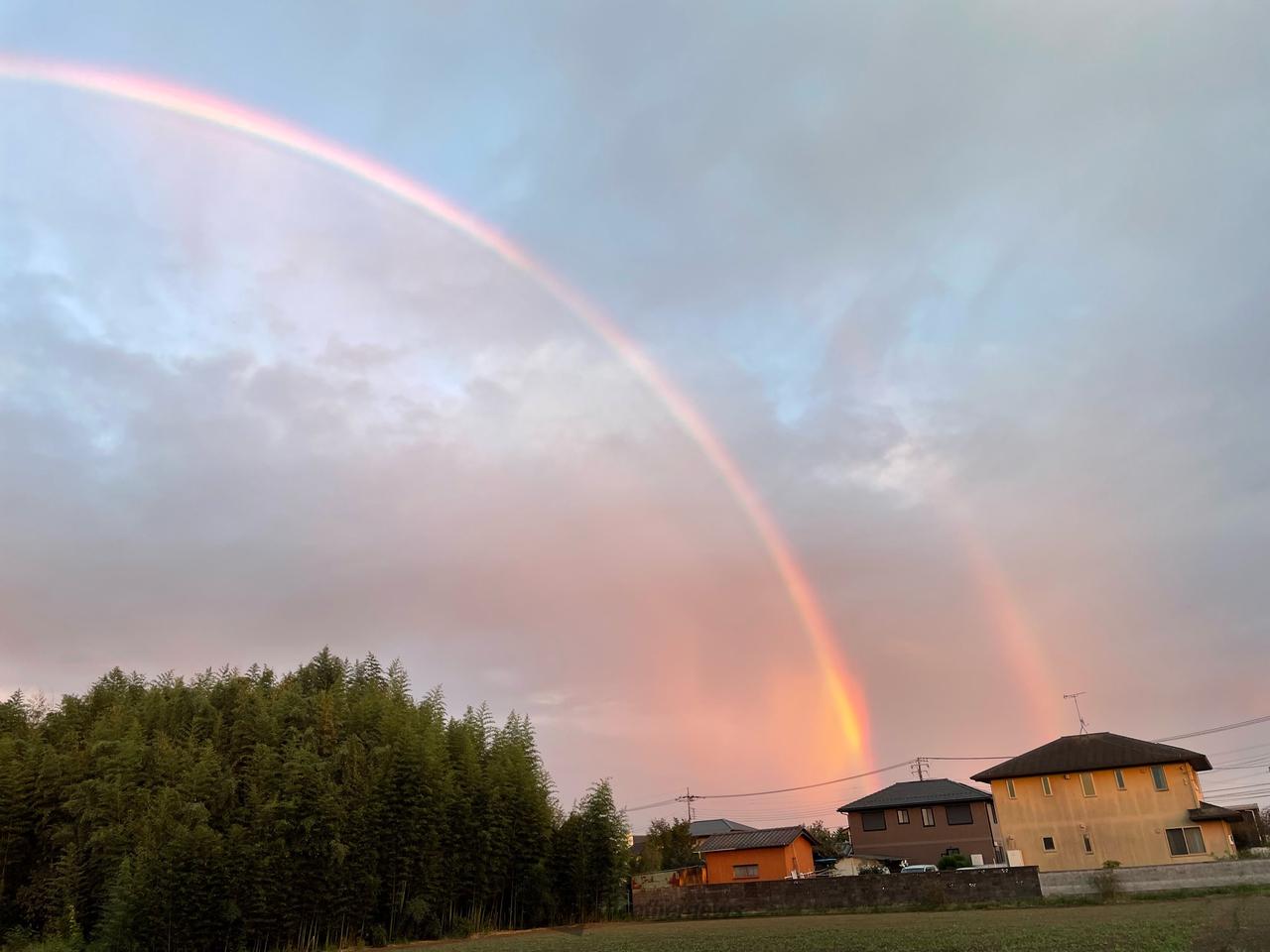 千葉・茨城でダブルレインボー🌈 注目の空の写真 ウェザーニュース