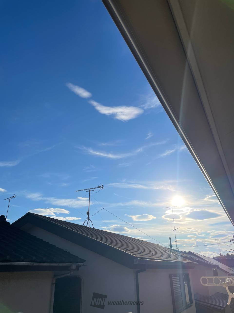関東は日差しも☀️ 注目の空の写真 ウェザーニュース