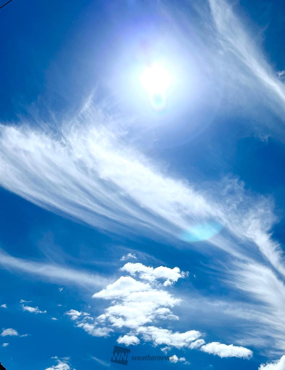 刷毛で書いたような雲 注目の空の写真 ウェザーニュース