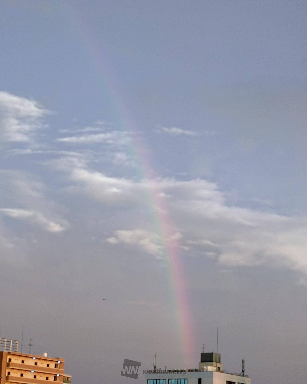 朝虹が出現 注目の空の写真 ウェザーニュース