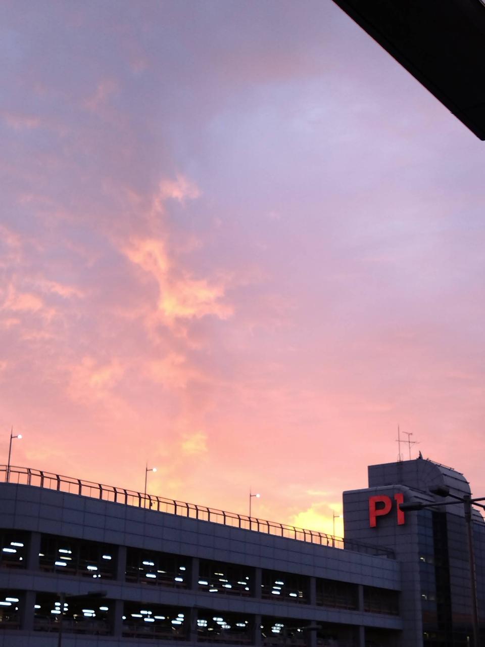 ピンクパープルな朝の雲 注目の空の写真 ウェザーニュース