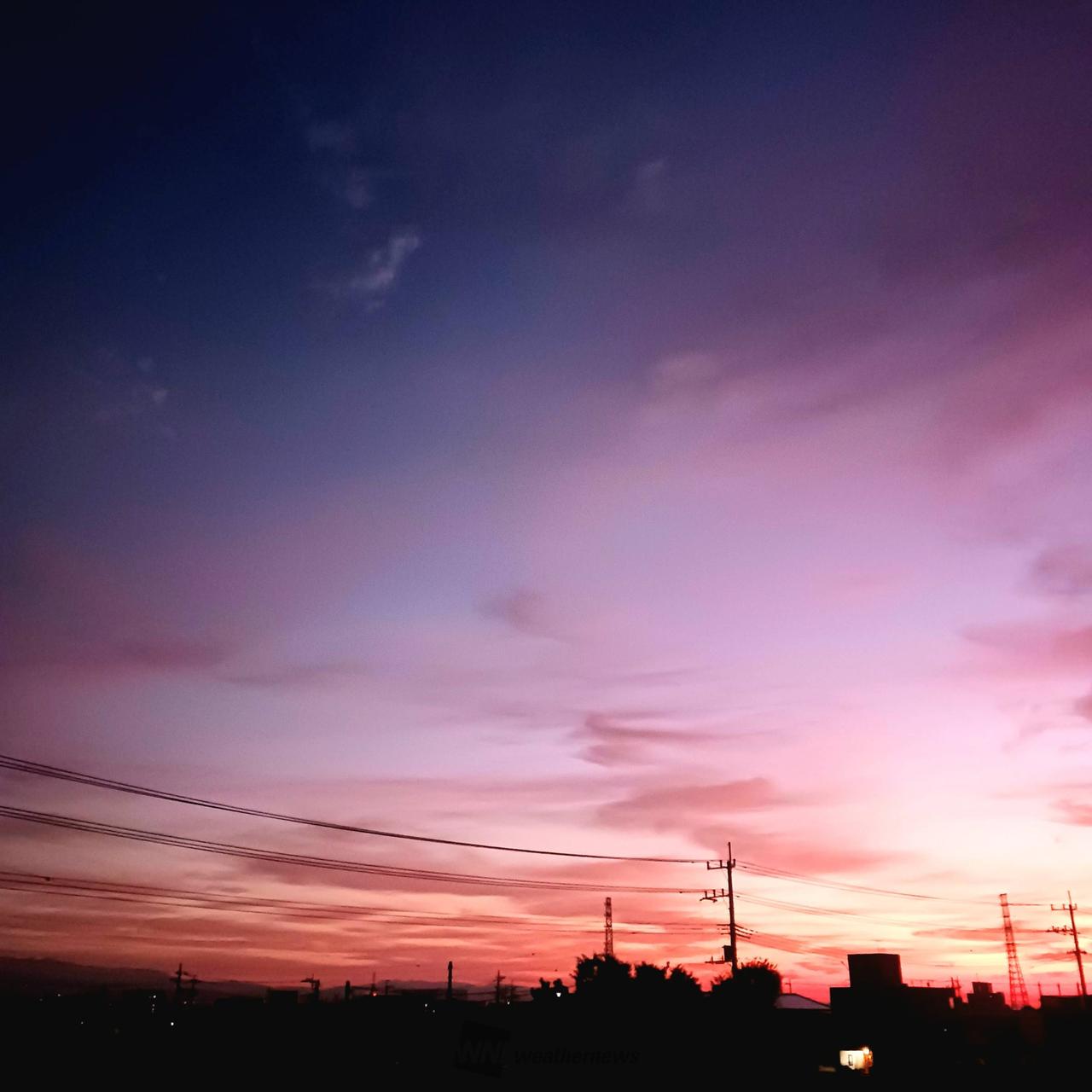 11月スタートの朝焼け 注目の空の写真 ウェザーニュース