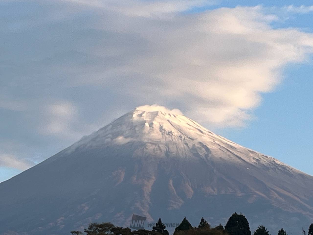 初冠雪おはようご...