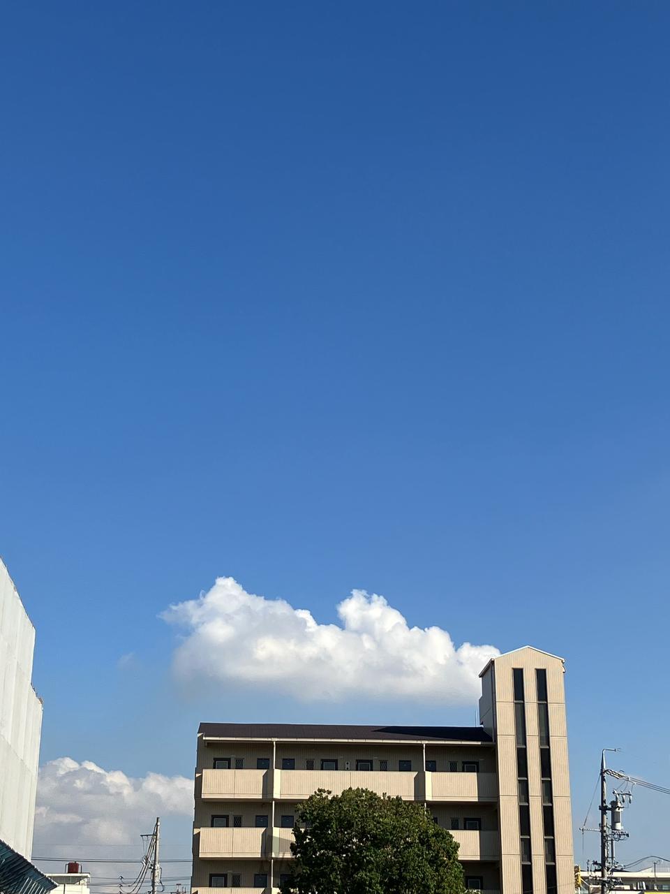 14:15 東の空 上空は青空が広がっ | 愛知県名古屋市港区 | やっぱり空