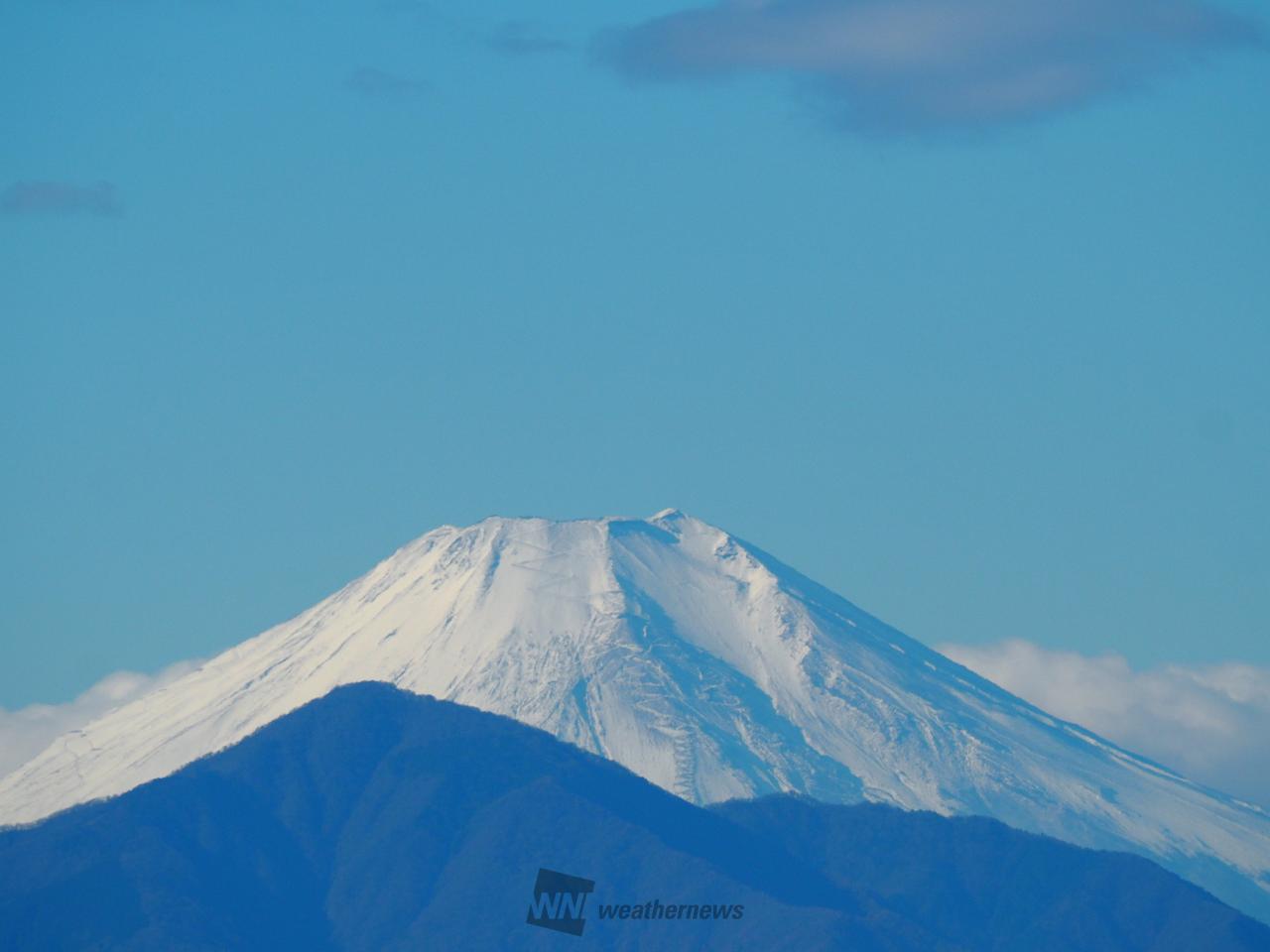 富士山⁇譲ります 遠くからも富士山クッキリ🗻 注目の空の写真 ウェザーニュース