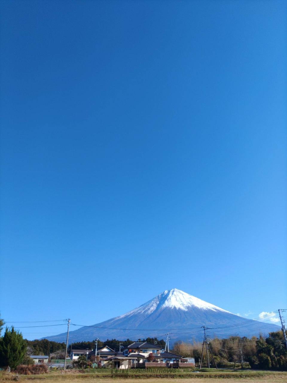 🗻富士山ここまで見えてます🗻 注目の空の写真 ウェザーニュース