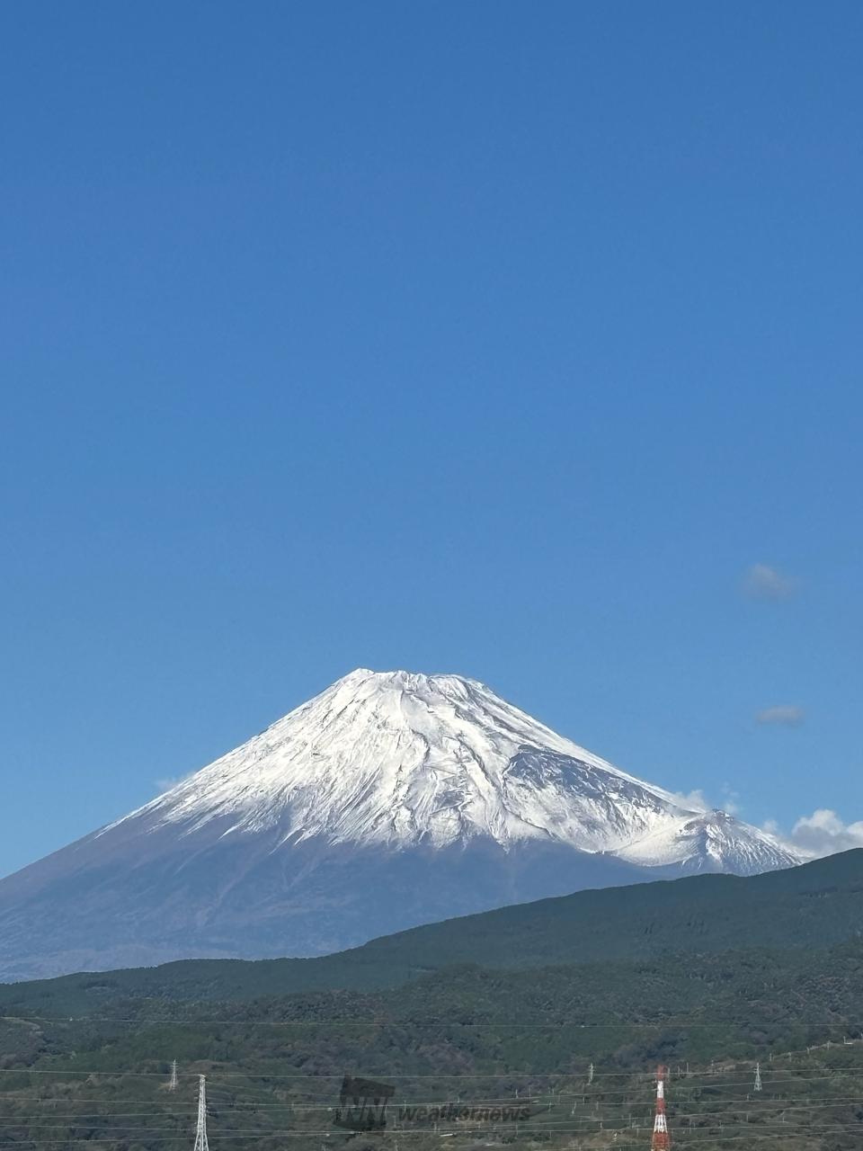 🗻富士山ここまで見えてます🗻 注目の空の写真 ウェザーニュース
