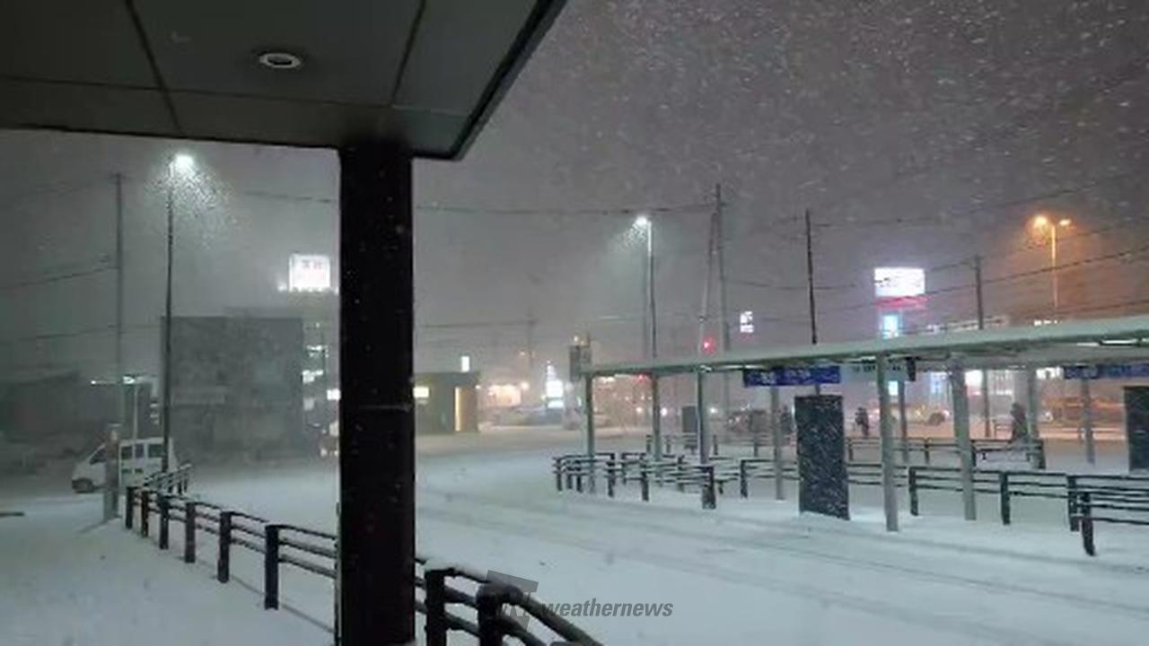 日本海側は雪風の強まりに注意 注目の空の写真 ウェザーニュース